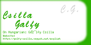 csilla galfy business card